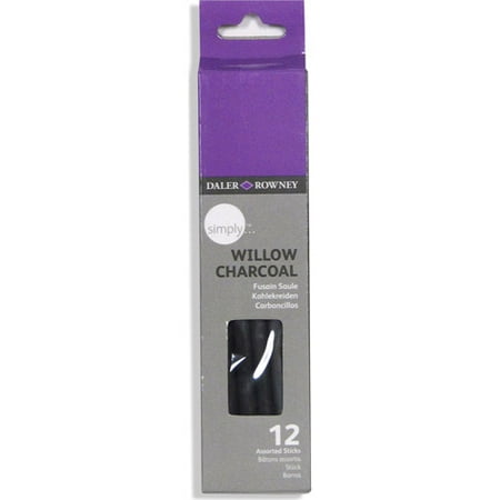 Daler-Rowney Simply Willow Charcoal Set, 12 Piece