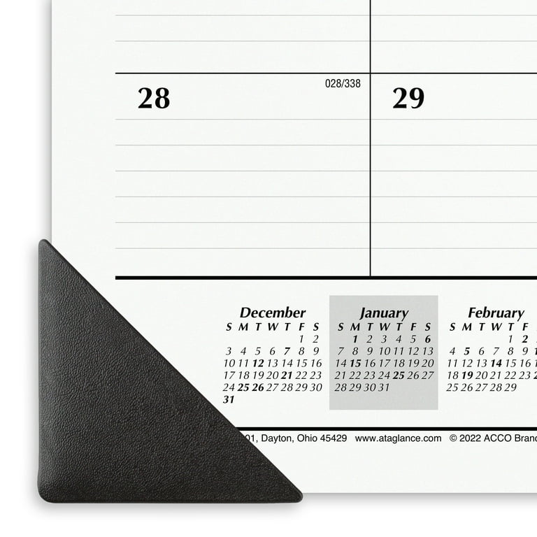 AT-A-GLANCE 2024 Monthly Desk Pad Calendar Standard 21 34 x 17 - Desk Pad 