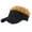 Brown, variant on Xinwanna Novelty Sun Visor Cap with Fake Hairs Adjustable Peaked Wig Baseball Hat with Spiked Short Hair Funny Hip Hop Hat for Fancy Performance (Black,One Size)