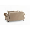 thumbnail image 5 of Modern Simple Chenille 2-Piece Living Room Set 220cm Beige with Storage, 5 of 11