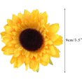thumbnail image 2 of 24 piezas 9 cm girasoles artificiales Rojo Verde flores de seda falsas flores amarillas planta artificial al aire libre interior para el hogar boda bricolaje, 2 of 5