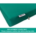 thumbnail image 7 of 6 Pack Peacock Water-resistant Covers 24"x22"x4" for Outdoor Patio Seat Cushions, 7 of 7
