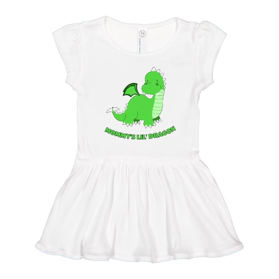 Inktastic Mommy's Lil' Dragon Girls Toddler Dress