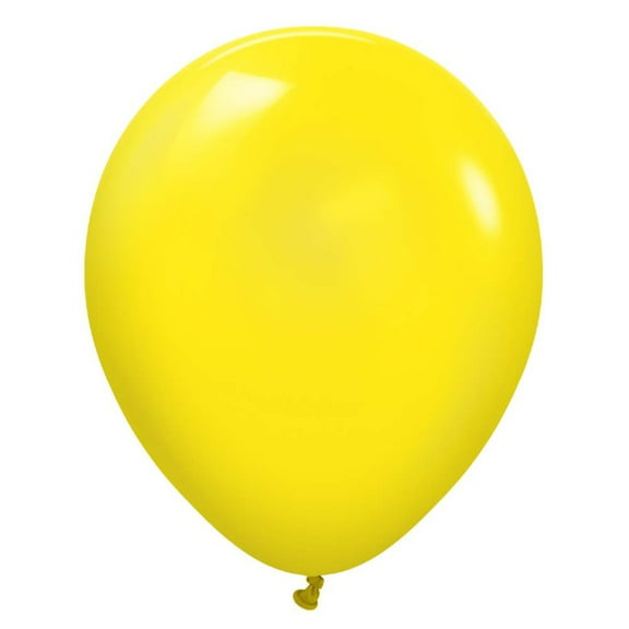 18 inch Kalisan Standard Yellow Latex Balloons (25 Pack) - Party Supplies Decorations