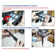 thumbnail image 3 of fashionhome 2PCS Ground Lamp Solar Power Square Garden Lamp Outdoor LED Night Light for Path Walkway, Colorful Light, 3 of 9