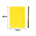 thumbnail image 7 of Cheers US 20Pcs/Set Yellow Sticky Traps, Fruit Fly Traps, for Indoor and Outdoor, Include Twist Ties and Plastic Holders, 7 of 7