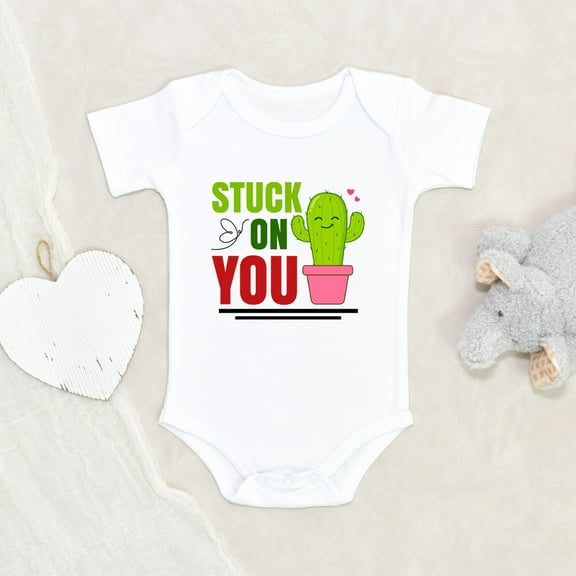 Newbabywishes - Adorable Stuck By Yours Baby Clothes for Boys and Girls - Succulent Baby Clothing