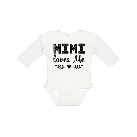 

Inktastic Mimi Loves Me Baby Clothes Girl Gift Baby Girl Long Sleeve Bodysuit