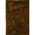 thumbnail image 3 of Dutch School 11x14 Black Modern Framed Museum Art Print Titled - Three Studies of Dogs (17th Century), 3 of 5