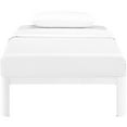 thumbnail image 5 of Modway Corinne Modern Sturdy Powder Coated Steel Twin Bed Frame in White, 5 of 7