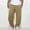 Khaki, variant on Men's 2XL Baggy 100% Polyester Pants - Lightweight Wrinkle-Resistant, Beige - Casual Lounge & Everyday Wear