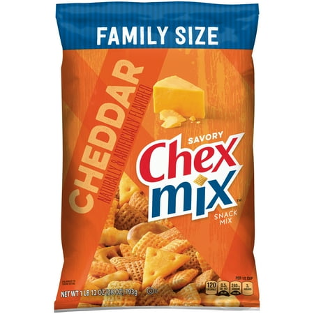 Chex Mix Savory Cheddar Family Size Snack Mix, 28 Oz.
