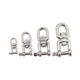 thumbnail image 3 of Grilletes giratorios, cadenas de ancla de amarre, conector giratorio en acero inoxidable 304 para embarcaciones marinas, 6 mm--, 3 of 5