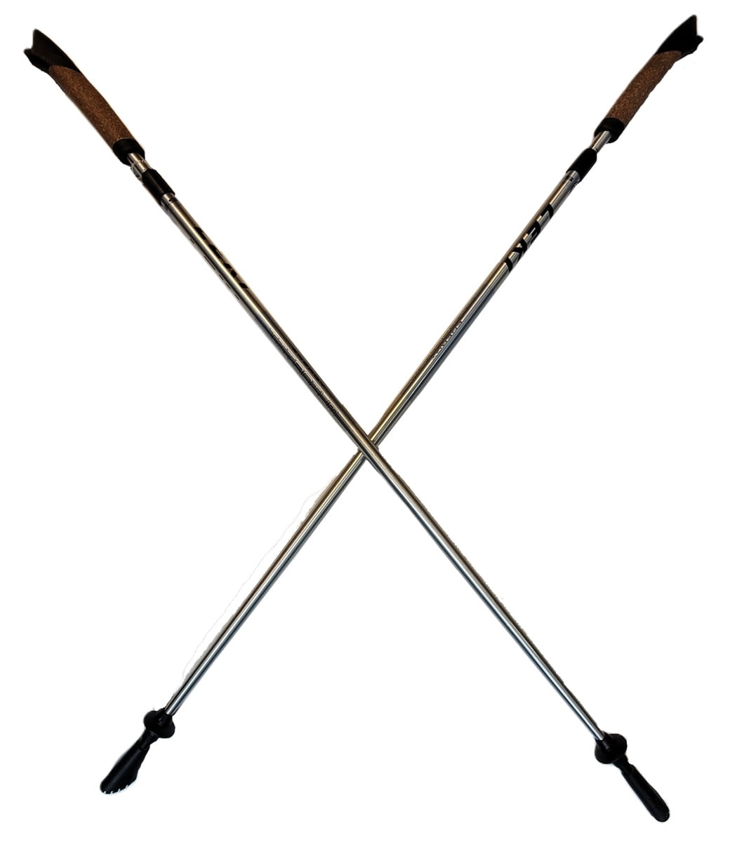 LEKI Nordic Walking Response Titanium Series Silver/Red 115cm