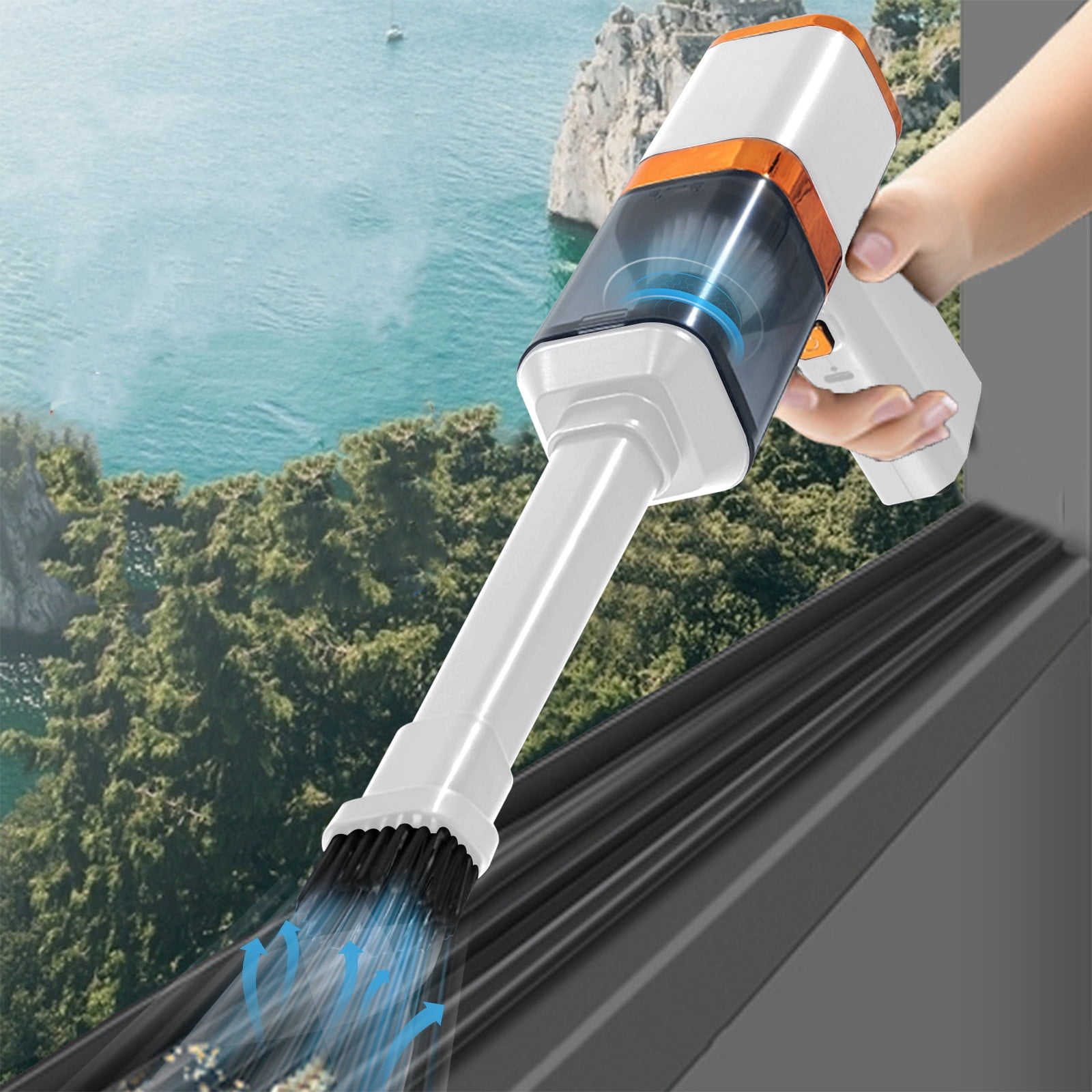 Uiz Merueh Mini Car Vacuum Handheld Vacuum Cleaner Rechargeable Lightweight for Car,Office,Home Cleaning
