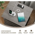 thumbnail image 3 of FANRAL 2 Drawers Dresser for Bedroom,Farmhouse Nightstand with Charging Station & Open Shelf,24" Wide Wooden Chest of Drawers,Rustic Storage Cabinet,Dark Gray Dresser, 3 of 6