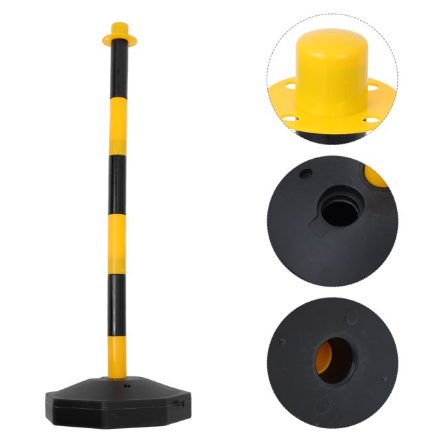 BEADCEST Columna Señalizadora De Tráfico Multifuncional Con Base Para Control Y Guía En Estacionamientos