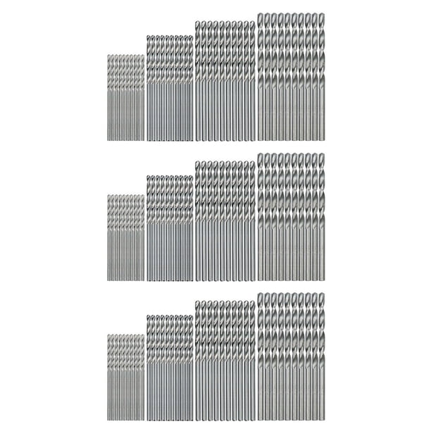 120 Piezas Mini Broca HSS Bits 0.5mm-2.0mm PCB de Manejar Recto, Helicoidales Conjunto