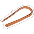 thumbnail image 3 of HUGFEGWE Genuine Leather Handbag Handle Straps - 2Pcs DIY Handbag Parts with 8 Set Bronze Rivets for Crafting Stylish Handbags and Purses(orange) CJ25311-7069, 3 of 9