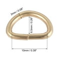 thumbnail image 3 of Uxcell Metal Ring 0.39" Rings Buckle for Hardware Bags Belts Craft DIY Accessories Gold Tone 150Pcs, 3 of 5