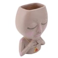 thumbnail image 1 of Female Face Flower Pot, Face Planter Pot Innovative Multipurpose Resin  for Outdoor Plants, 1 of 8