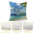 thumbnail image 4 of Orinice Palm Trees Graphic Decorative Cushion Throw Pillow Cover for Home Couch Bed Sofa 20x20in, 4 of 5