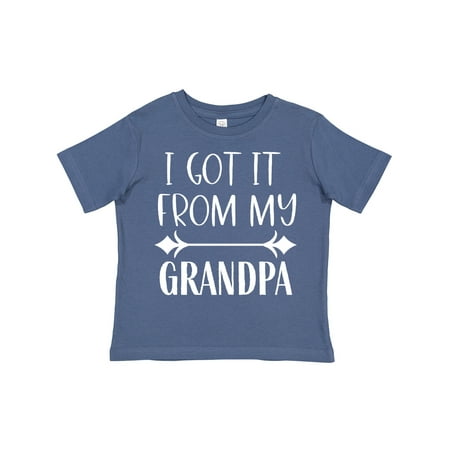 

Inktastic I Get It from My Grandpa Gift Toddler Boy or Toddler Girl T-Shirt