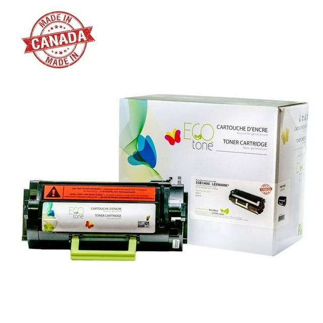 Remanufactured for Lexmark 53B1H00 - Noir