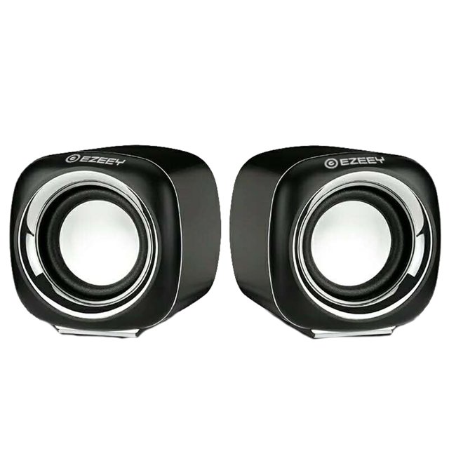 Ezeey 2Pcs A1 Mini Altavoz de escritorio Multimedia Audio portátil Subwoofer USB Altavoz compacto estéreo Jack de 3,5 mm sidaley DZ5199-01B
