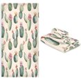 thumbnail image 7 of Coolnut Cactuses Bathroom Towel Set of 3 with Hand Towel, Wash Cloths & Bath Towel, Extra Aborbent Soft Towels Set Decor for Bathing Home Shower Wash cloth, 7 of 7