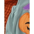 thumbnail image 7 of FEORJGP Toddler Baby Boys Girls Halloween Overalls 0 3M 6M 9M 12M 18M Infant One-piece Rompers Sleeveless Jumpsuits Witch Pumpkin Cat Embroidered SquaGirl Fashion Cute Comfy Clothes for Fall, 7 of 7