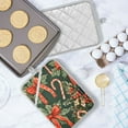 thumbnail image 5 of Yayeee Pot Holders Kitchen Heat Resistant with Pocket 7"x9.8" Cotton Oven Cooking Hot Pads, Christmas Holly Bows, 5 of 7