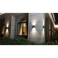 thumbnail image 4 of Aplique de pared para exterior, aluminio gris antracita, iluminación exterior vertical, IP44, resistente al agua, para jardín, patio, terraza, balcón, garaje., 4 of 4
