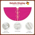 thumbnail image 5 of Bingfone Christmas Tree Skirt Mat Christmas Decoration Interior 30"-Darkmagenta, 5 of 8