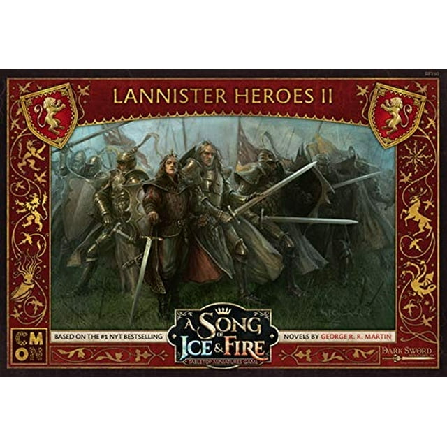 CMON Una canción de hielo y fuego Juego de miniaturas de mesa Lannister Heroes Set II | Ju CMON CMON