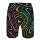 thumbnail image 3 of Balery Rainbow Glitter Traje de Baño Estilo Hawaiano para Hombre, Shorts de Secado Rápido con Bolsillos-Small, 3 of 6