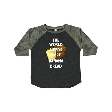 

Inktastic The World Needs More Banana Bread Gift Toddler Boy or Toddler Girl T-Shirt