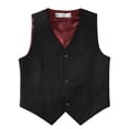 thumbnail image 2 of ETHAN 3 Piece Boys' Formal Suit Vest Set with Bowtie and Tie Boys Easter Outfit Black Size 12Y, 2 of 6