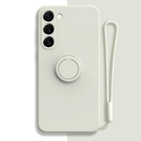Case for Samsung Galaxy S24 Ultra, Silicone with Ring 360rotatable Kickstand Case with Strap