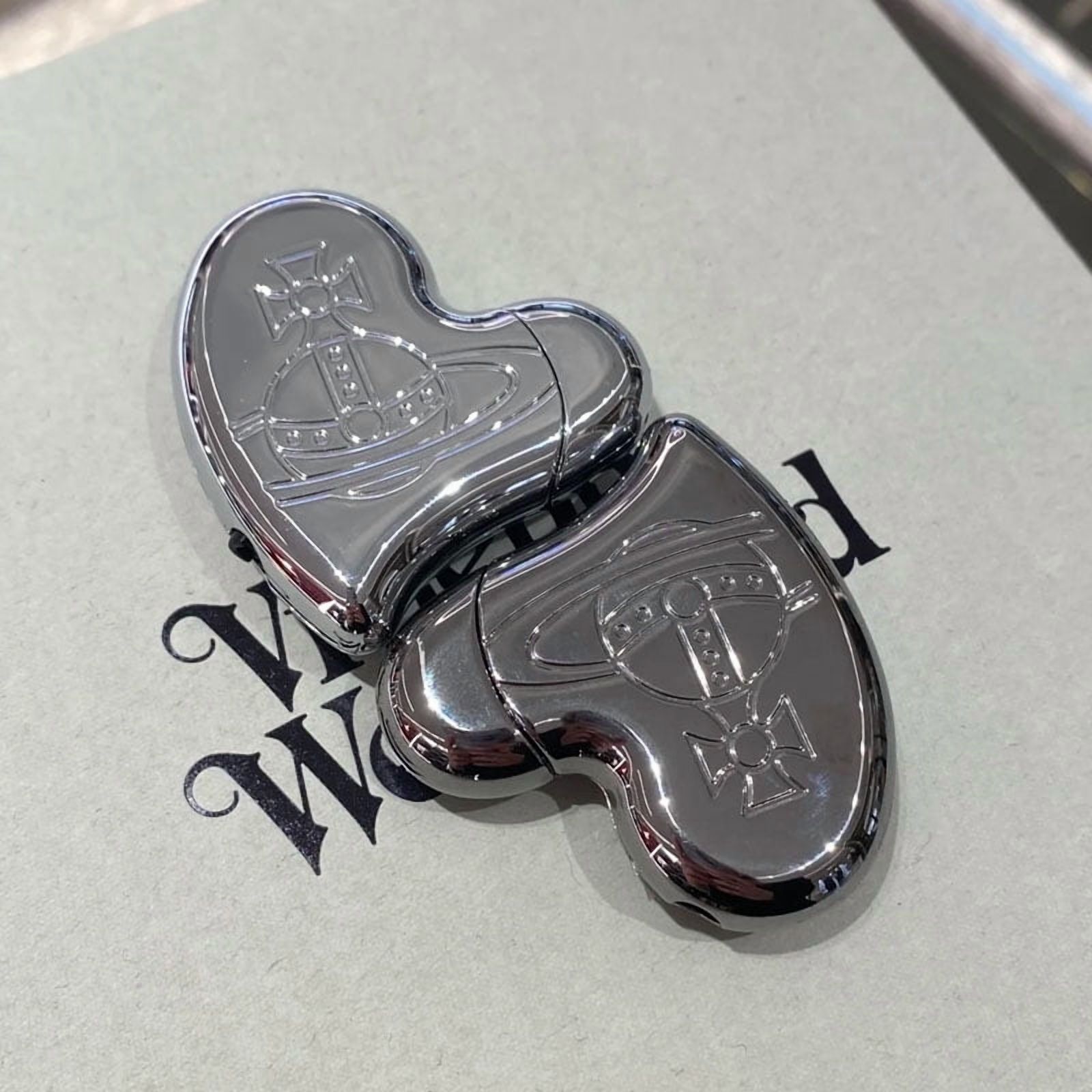 Vivienne Westwood Lighter Heart Shape Electronic Gas, Logo Boxed 