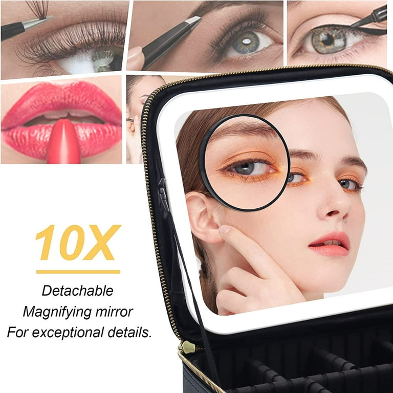 Travel makeup bag with mirror sale
