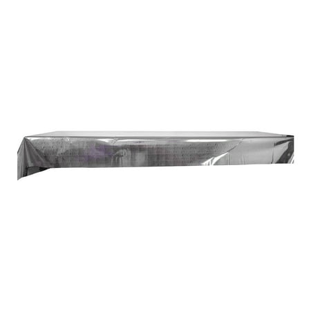 

WANYNG Table Cloth Foil Wavy Striped Tablecloth Party Holiday Tablecloth Tabletop Decoration Cloth Holiday Tablecloth Silver
