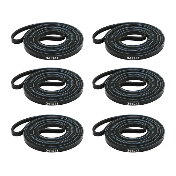 6Pcs All-in-One Dryer Belt Set for Replacing Worn-Out Belts Suitable for Whirlpool, Kenmore, & Others