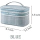 thumbnail image 3 of Makeup Bag Cosmetic Storage Case Travel Portable Organizer for Makeup Cosmetic Skincare, Girls, Women (Blue), 3 of 4
