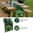 thumbnail image 5 of St. Patrick's Day Table Runner - 70 Inch Long, Kitchen Dining Table Runner Dresser Scarves, Green Shamrocks Truck Black Buffalo Plaid Farmhouse Decor for Coffee Tables Wedding Party Banquet, 5 of 8