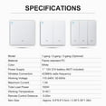thumbnail image 3 of Yeacher 433MHz Wiring Free Push Button Dual Control Wall Light, 3 of 8