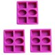 thumbnail image 1 of 3X Molde de Jabón de Silicona para Hacer Jabón 3D 6 Formas Molde de Jabón Rectangular Ovalado Flores Artesanales Hechas Una Mano Molde de Jabón de Cocina de Baño, 1 of 6