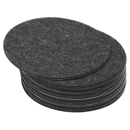 Uxcell 6.5 Inch Diameter Lamp Base Felt, 20Pack 2mm Thickness Adhesive Non-slip Anti-scratch Backed Felt, Dark Grey
