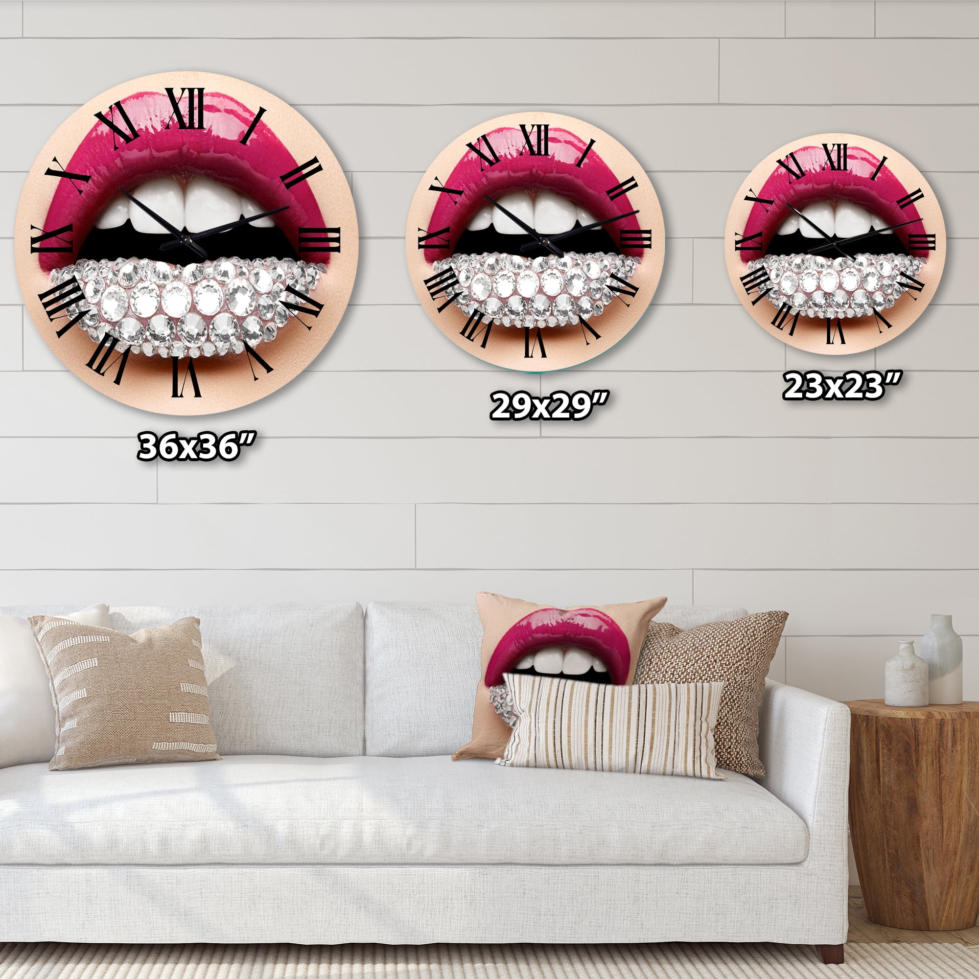 Designart 1 in Modern,Contemporary Wall Clock
