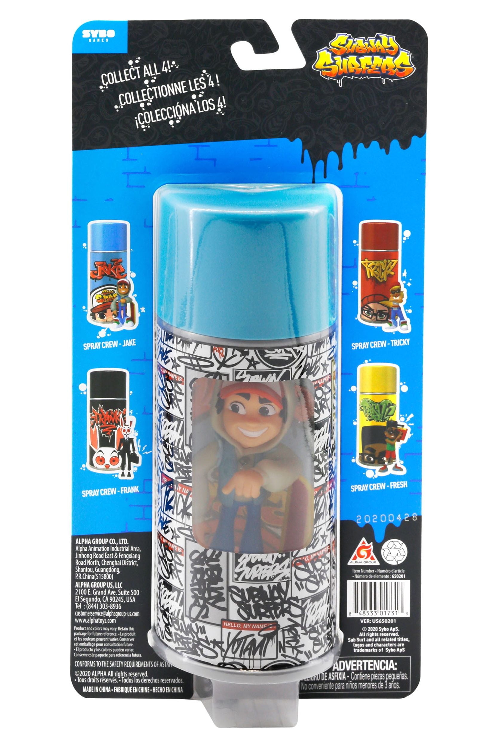 SUBWAY SURFERS Spray Can w Character or Character seperate YOU PICK NEW